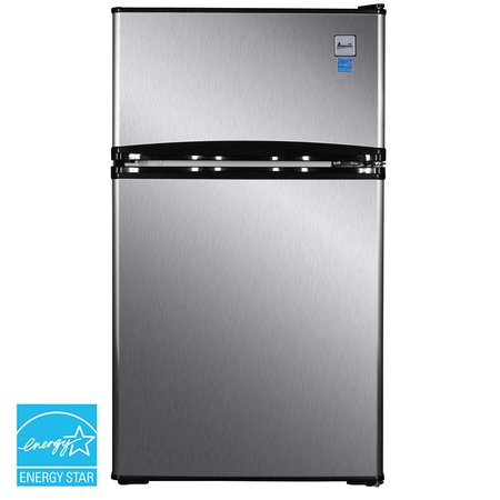 Avanti Avanti 3.1 cu. ft. Compact Refrigerator, Stainless Steel with Black Cabinet RA31B3S